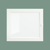 IKEA BILLY OXBERG glass door, white, 40x35 cm