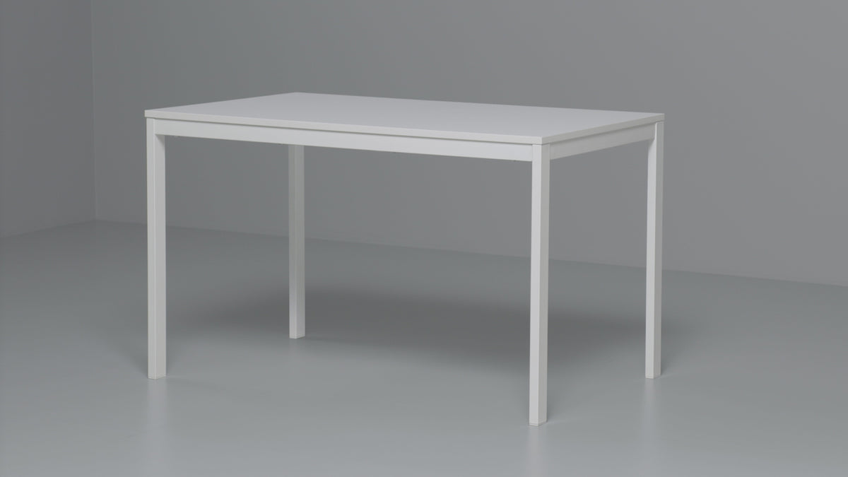 IKEA VANGSTA Extendable table, white, 120/180x75 cm