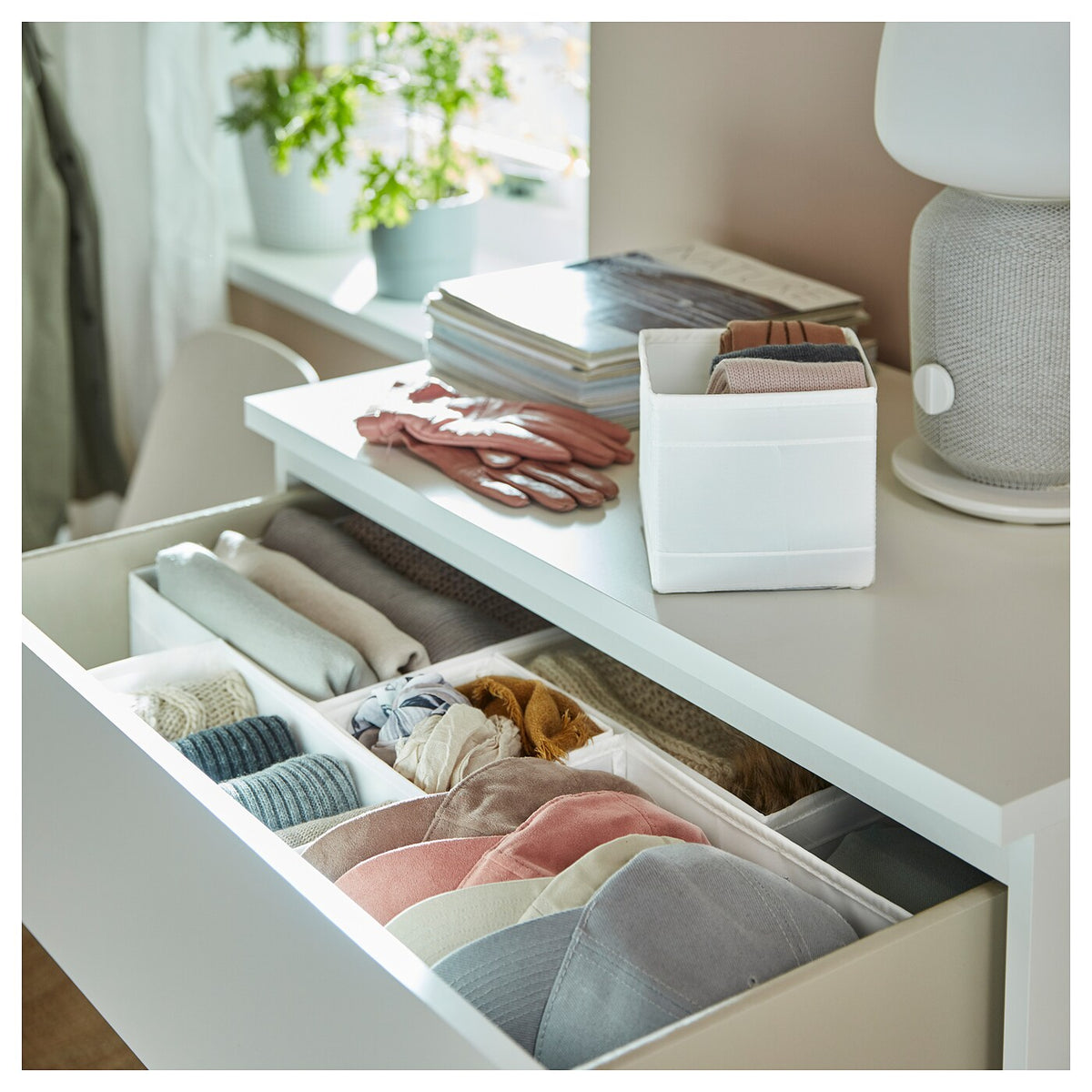 IKEA SKUBB Box, set of 6, white