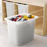 IKEA TROFAST Storage with 3 boxes, pine/white, 99x44x52 cm