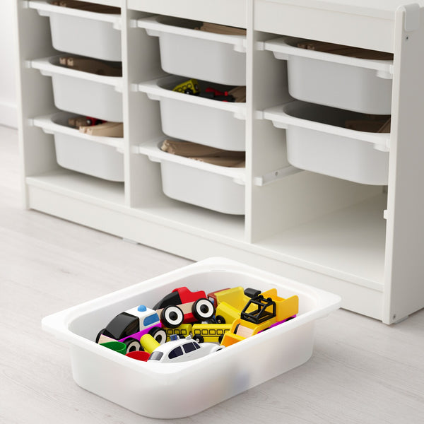 IKEA TROFAST Storage with 9 boxes, white, 99x44x56 cm