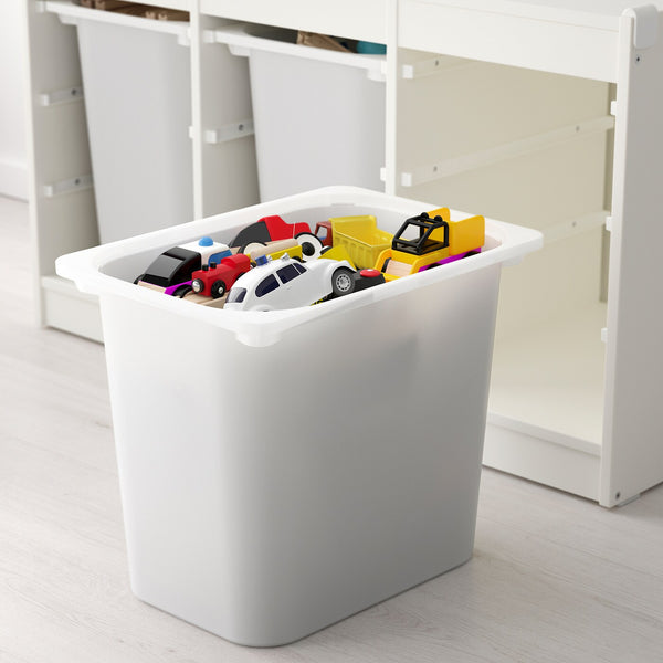 IKEA TROFAST Storage with 3 boxes, white, 99x44x56 cm