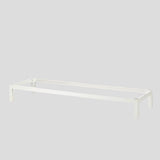 IKEA KALLAX Shelving with underframe, oak effect/white, 147x94 cm