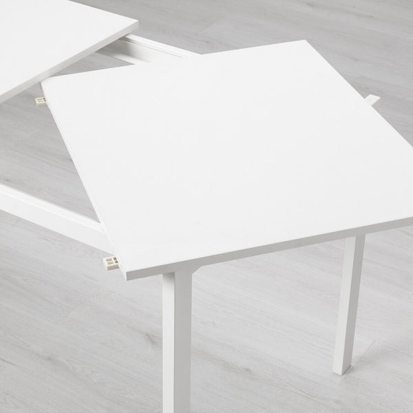 IKEA VANGSTA Extendable table, white, 120/180x75 cm