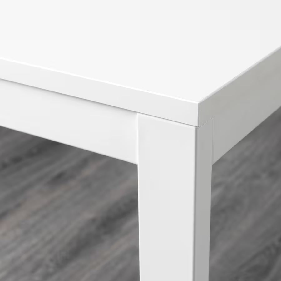 IKEA VANGSTA Extendable table, white, 120/180x75 cm