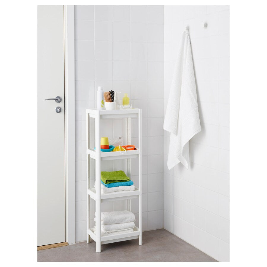 IKEA VESKEN Shelf unit, white, 37x23x101 cm