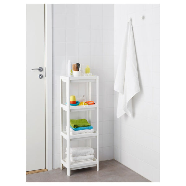 IKEA VESKEN Shelf unit, white, 37x23x101 cm