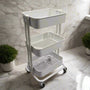 IKEA RASKOG trolley, white, 35x45x78 cm