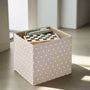 IKEA DRONA Box, beige/dotted, fit KALLAX