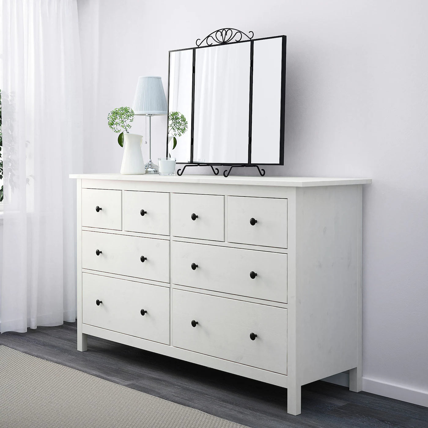 Hemnes grey online drawers