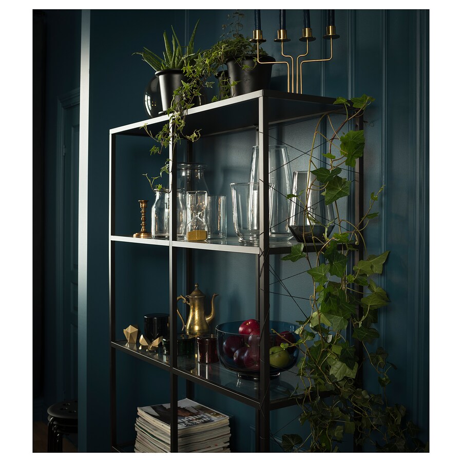 Ikea on sale shelf glass