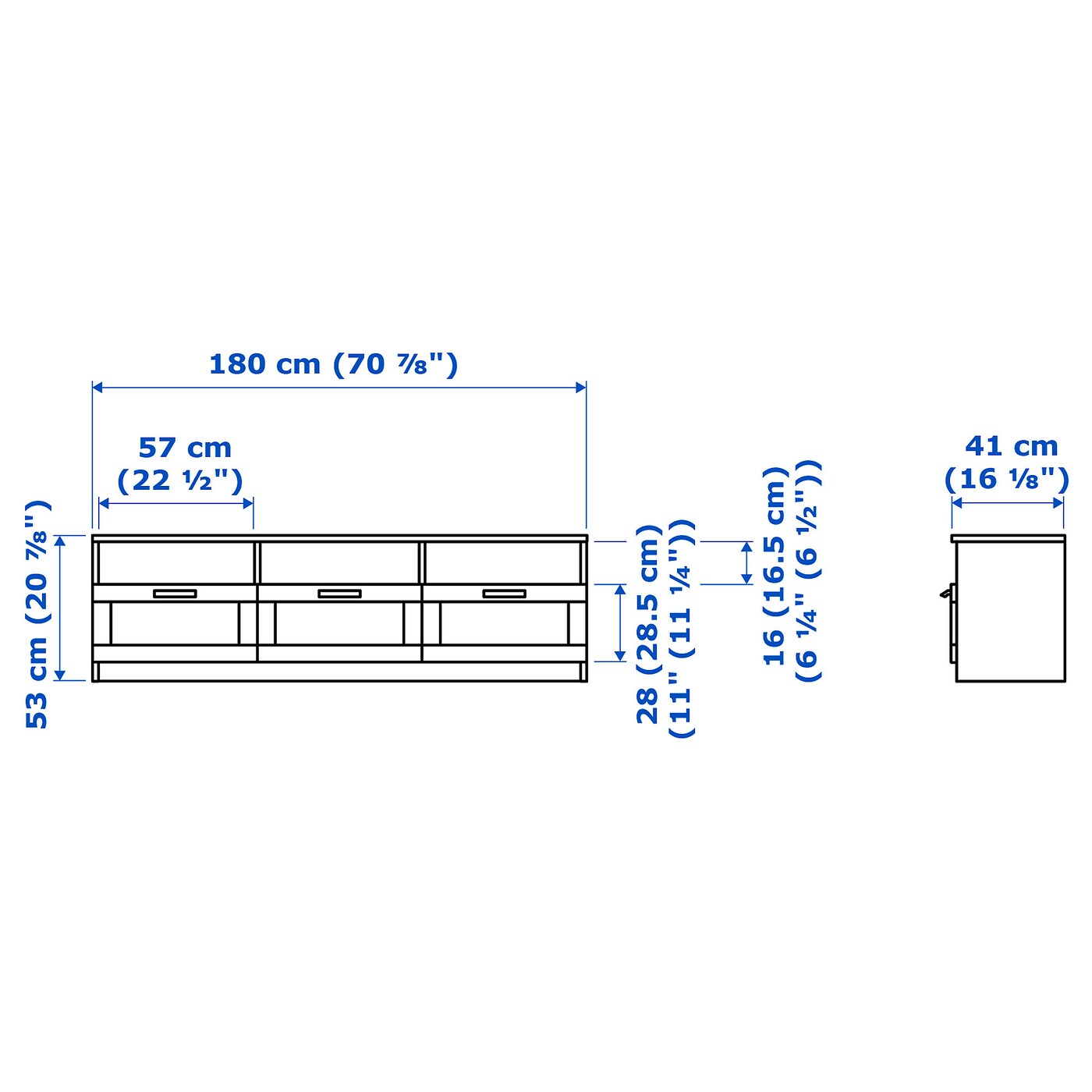 Brimnes tv on sale unit white