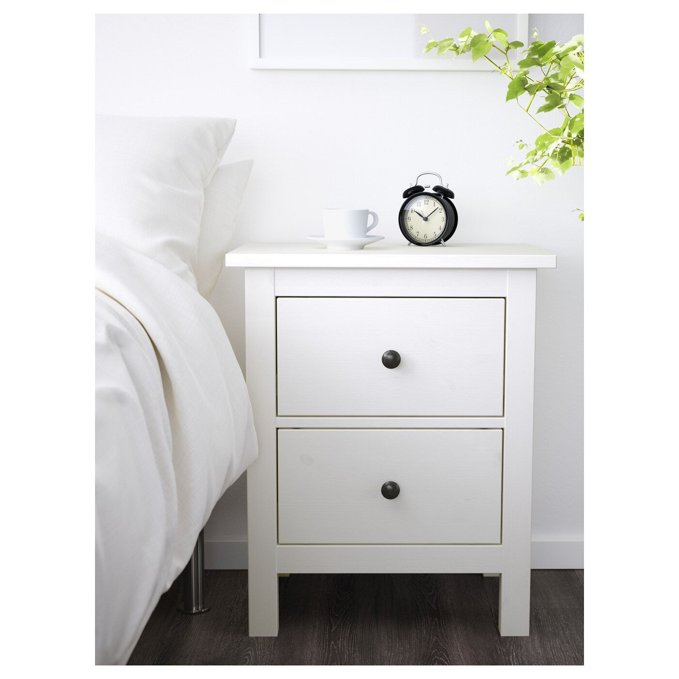 Ikea grey deals hemnes bedside table