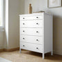 IKEA KOPPANG Chest of 5 drawers, white, 90x114 cm