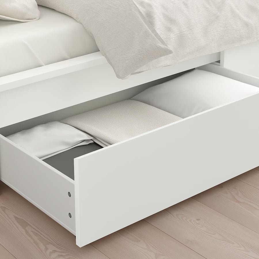 Malm white on sale bed frame